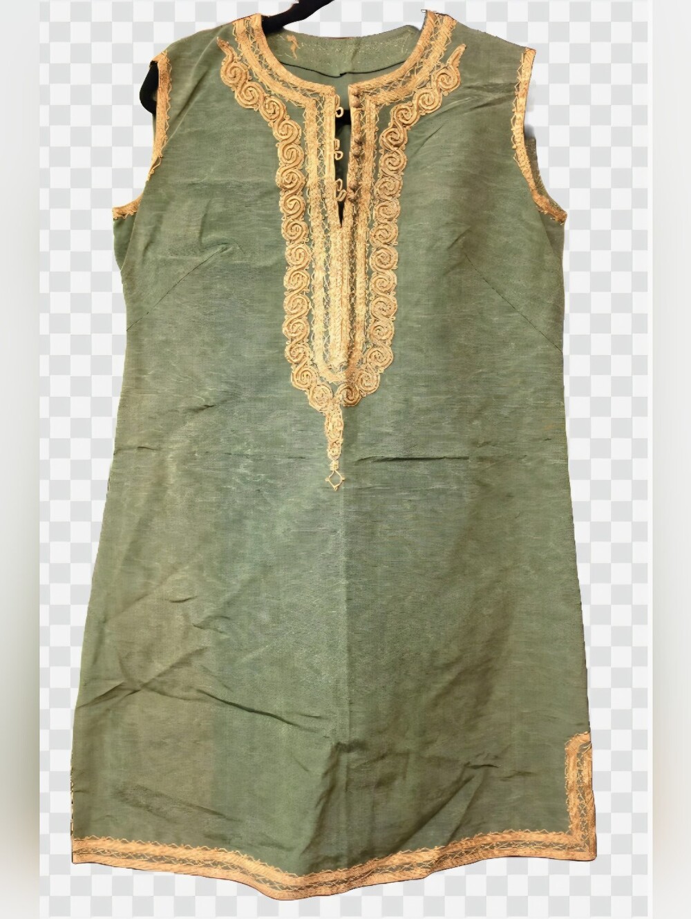 60s Moroccan Taffeta Mini Dress